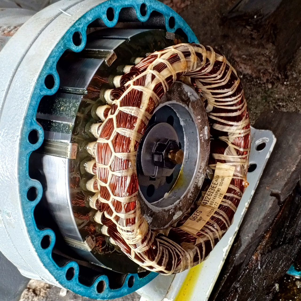 Generator stator copper windings