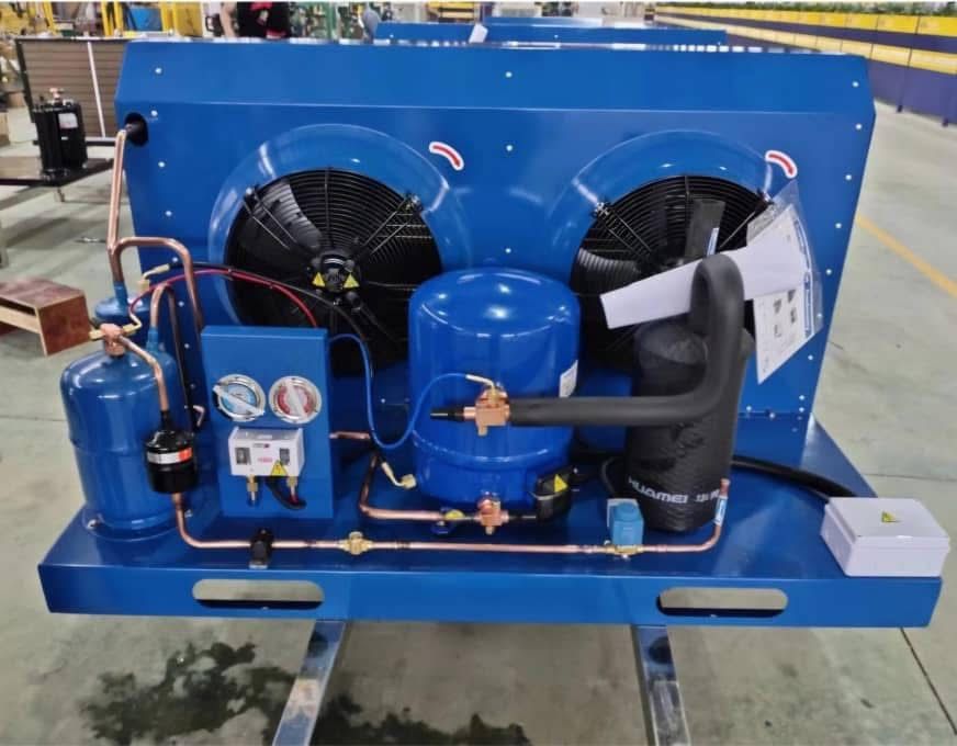 Blue refrigeration condensing unit